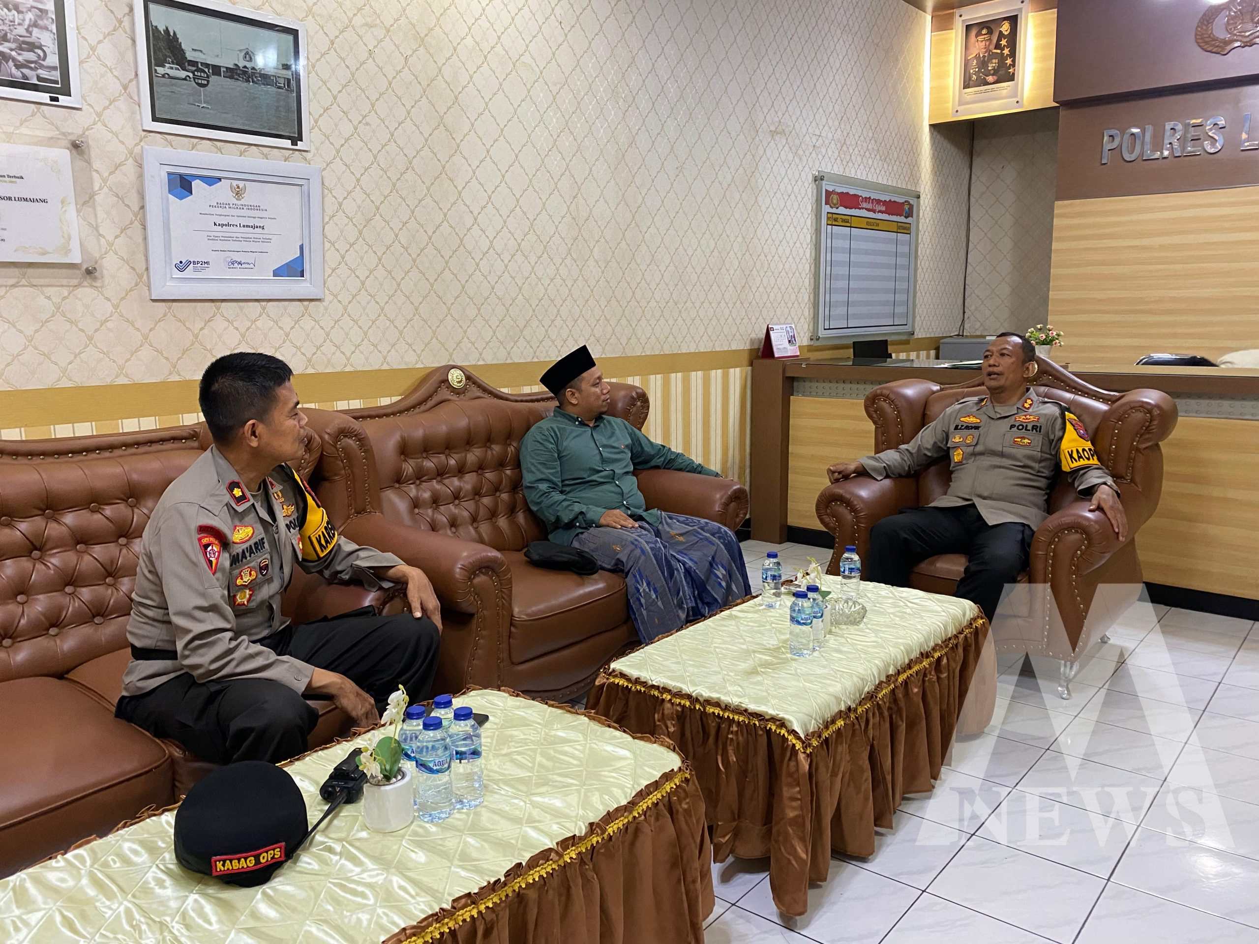 Kapolres Lumajang AKBP Mohammad Zainur Rofik silaturahmi ke Pengurus GP Ansor