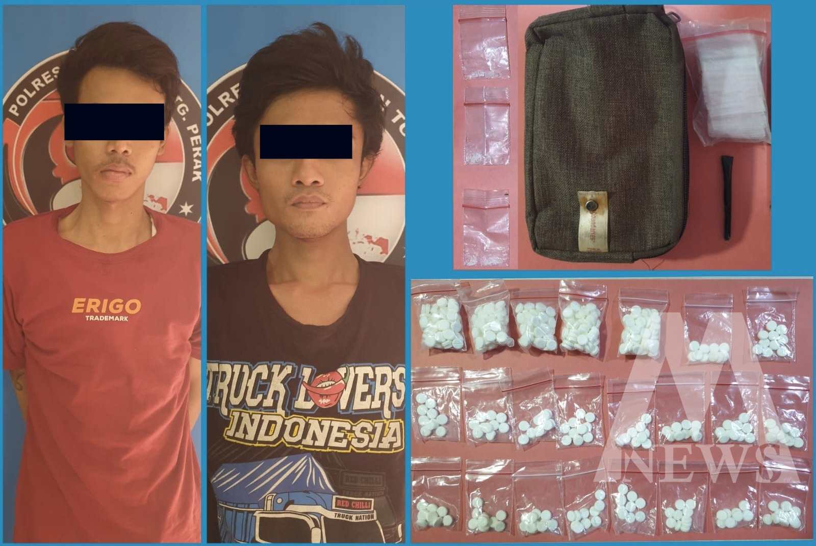 Polisi tangkap tersangka beserta barang buktinya