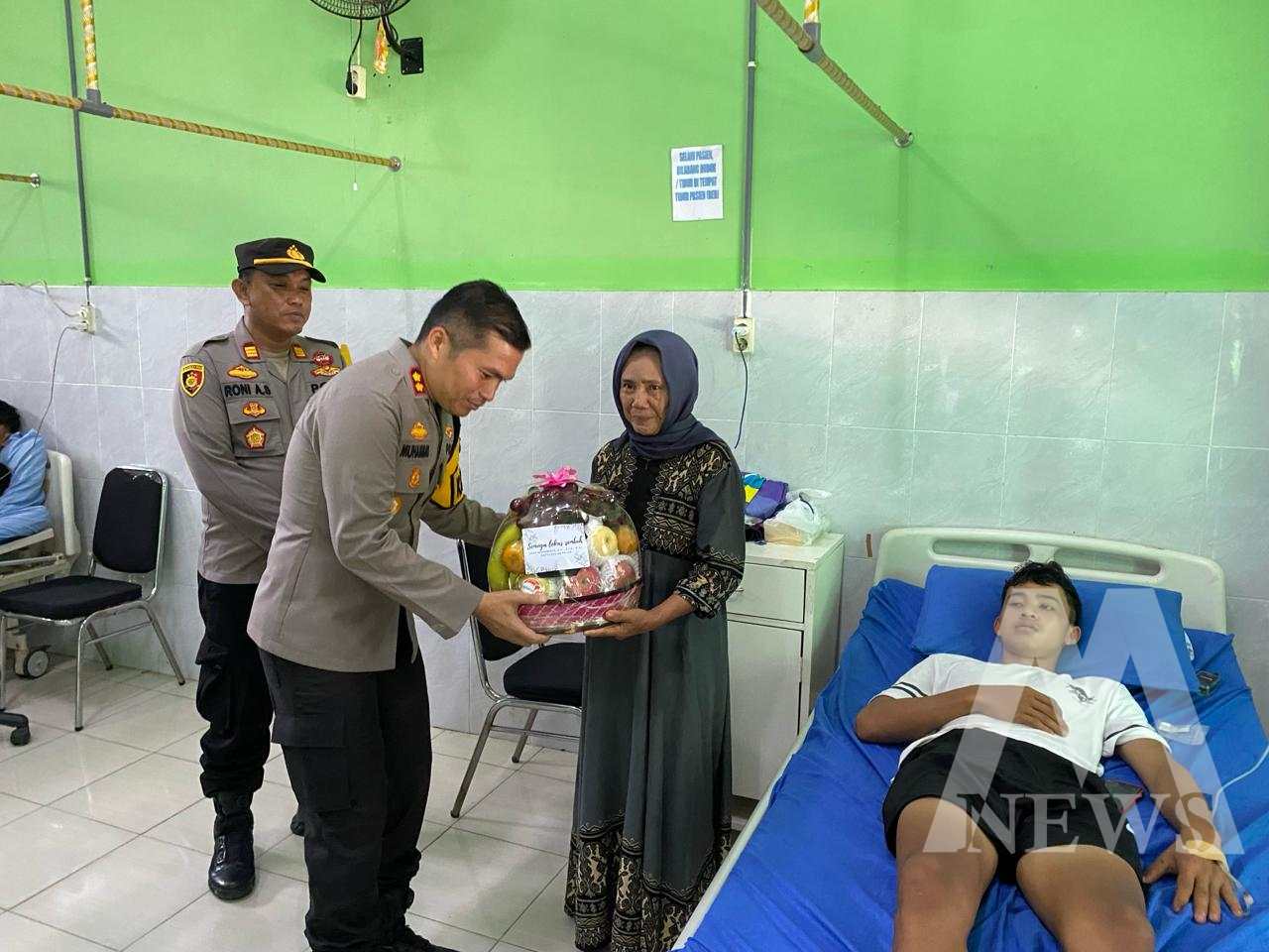 Kapolres Nganjuk AKBP Muhammad kunjungi petugas PKD dan KPPS