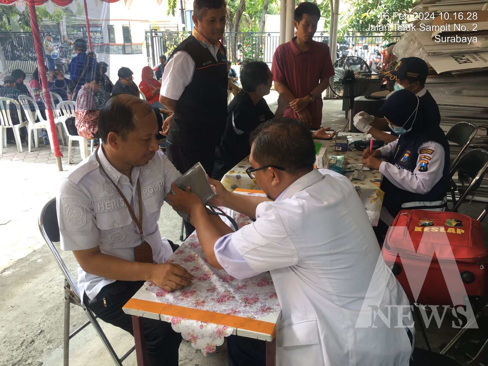 Klinik Pratama Polres Tanjung Perak Gelar Safari Kesehatan