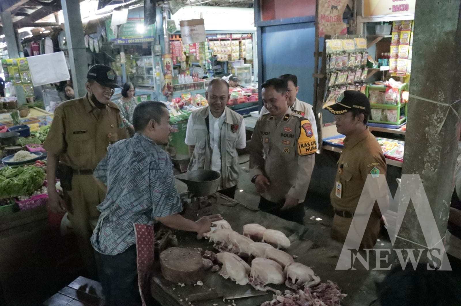 Satgas Pangan Polresta Malang Kota Inspeksi ke Pasar tradisional