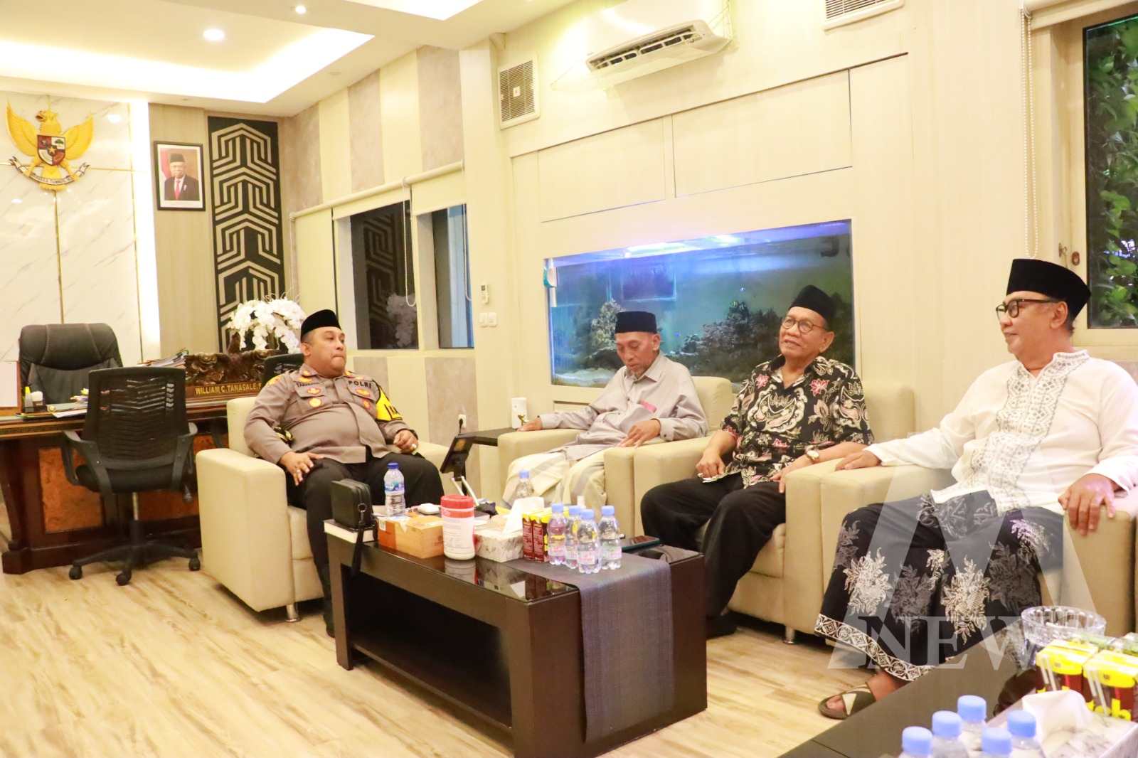 Kapolres Tanjung Perak AKBP William Cornelis Tanasale terima kunjungan PCNU Kota Surabaya