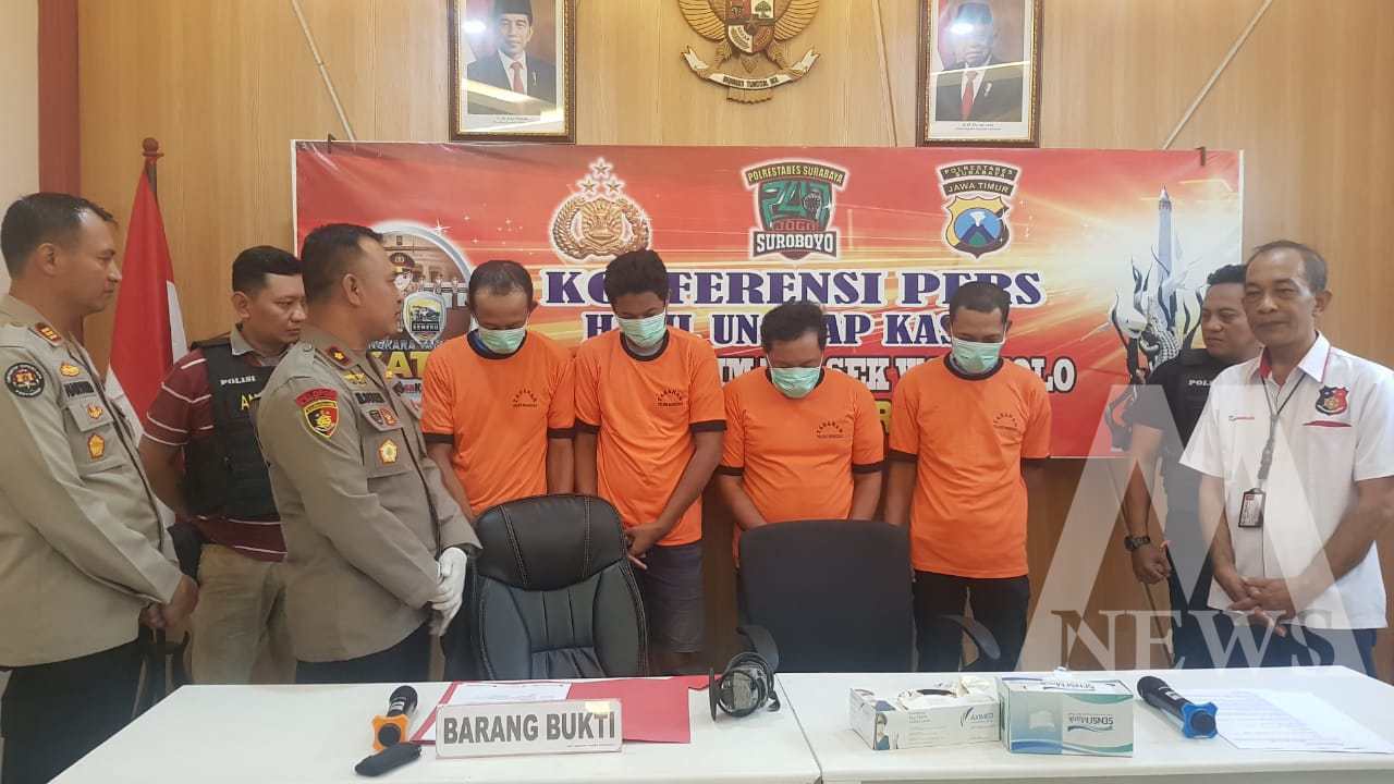 Polsek Wonocolo tangkap tersangka beserta barang buktinya
