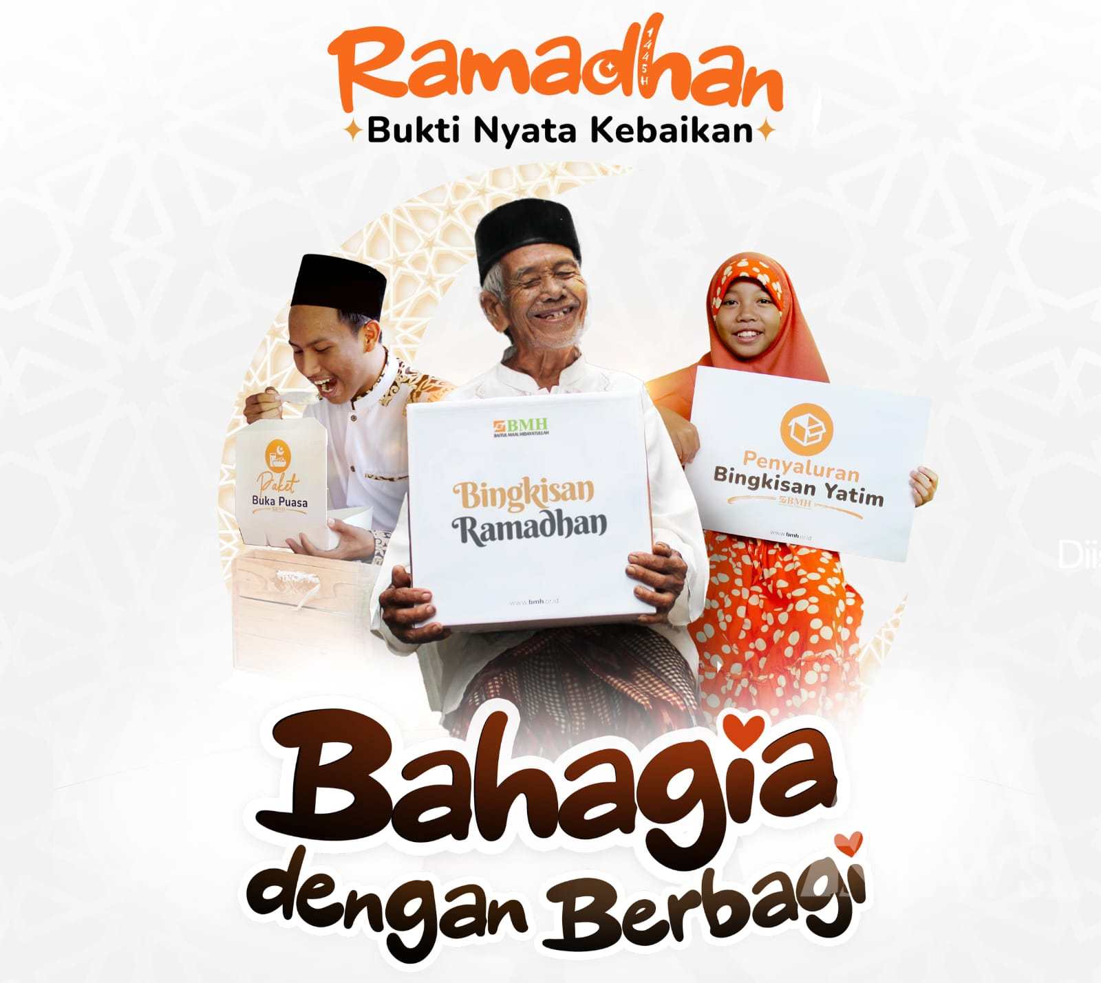 Laznas BMH Jatim bahagia dengan berbagi saat Ramadhan