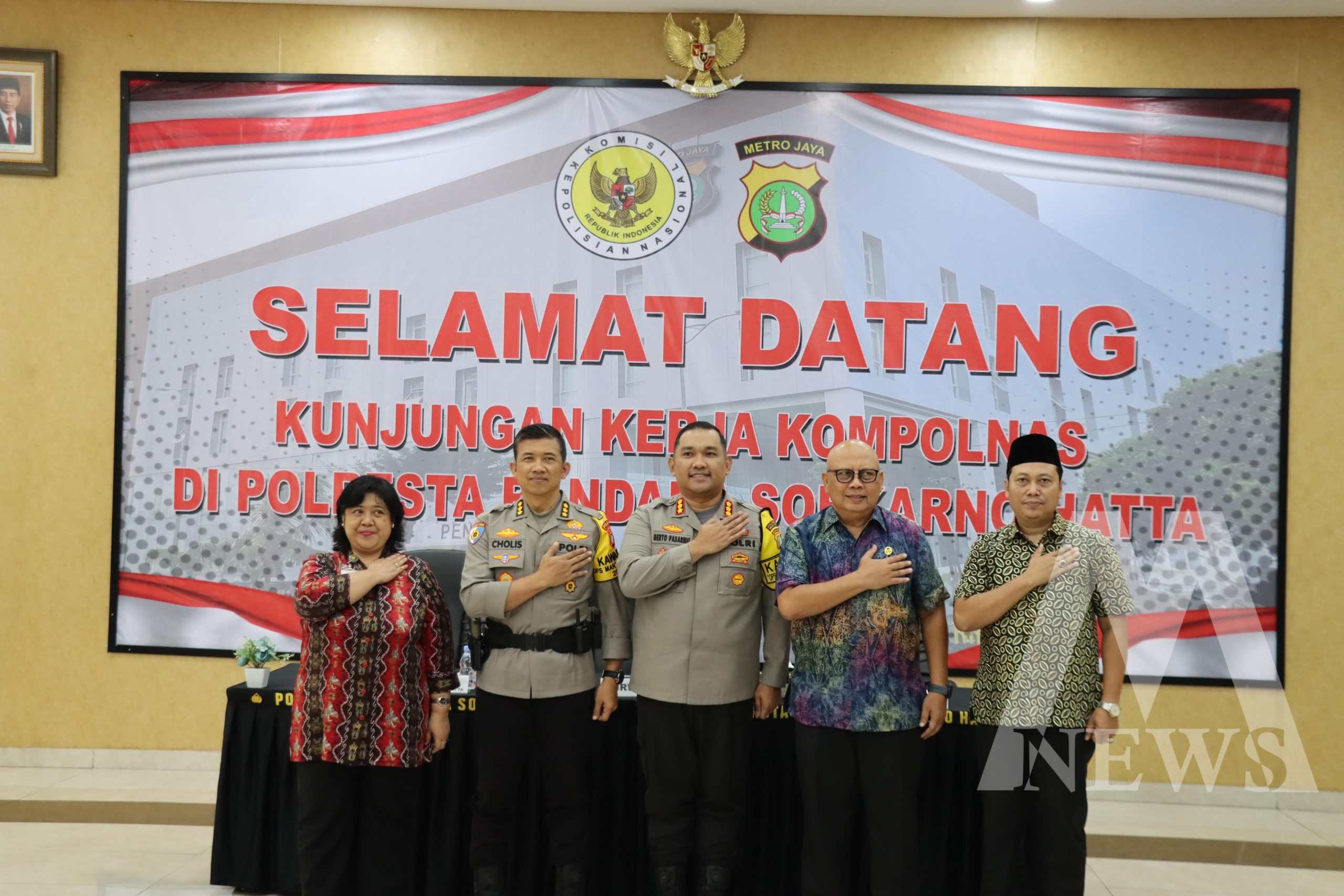 Anggota Kompolnas RI Irjen Pol (Purn) Pudji Hartanto Iskandar kunjungan ke Polresta Bandara Soekarno-Hatta