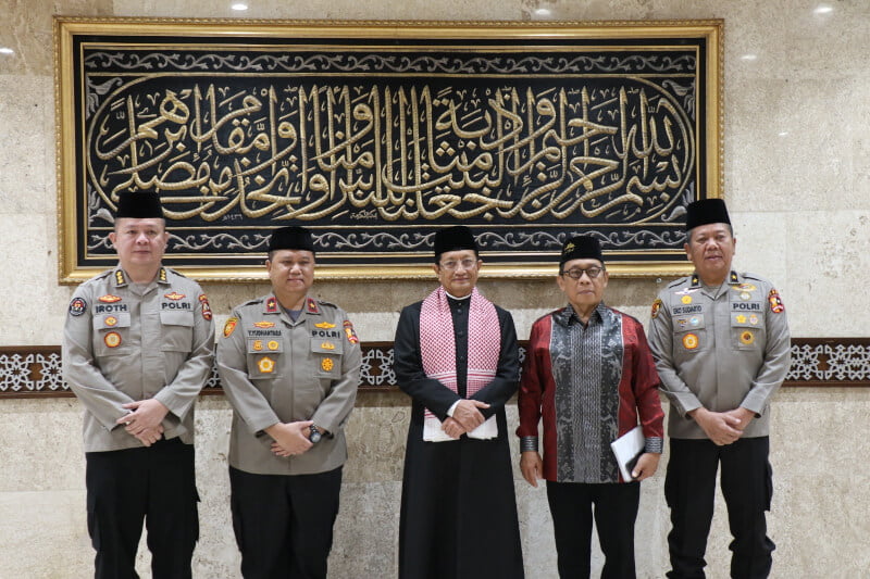 Imam besar masjid Istiqlal KH Nasaruddin Umar terima kunjungan tim Ops NCS Polri