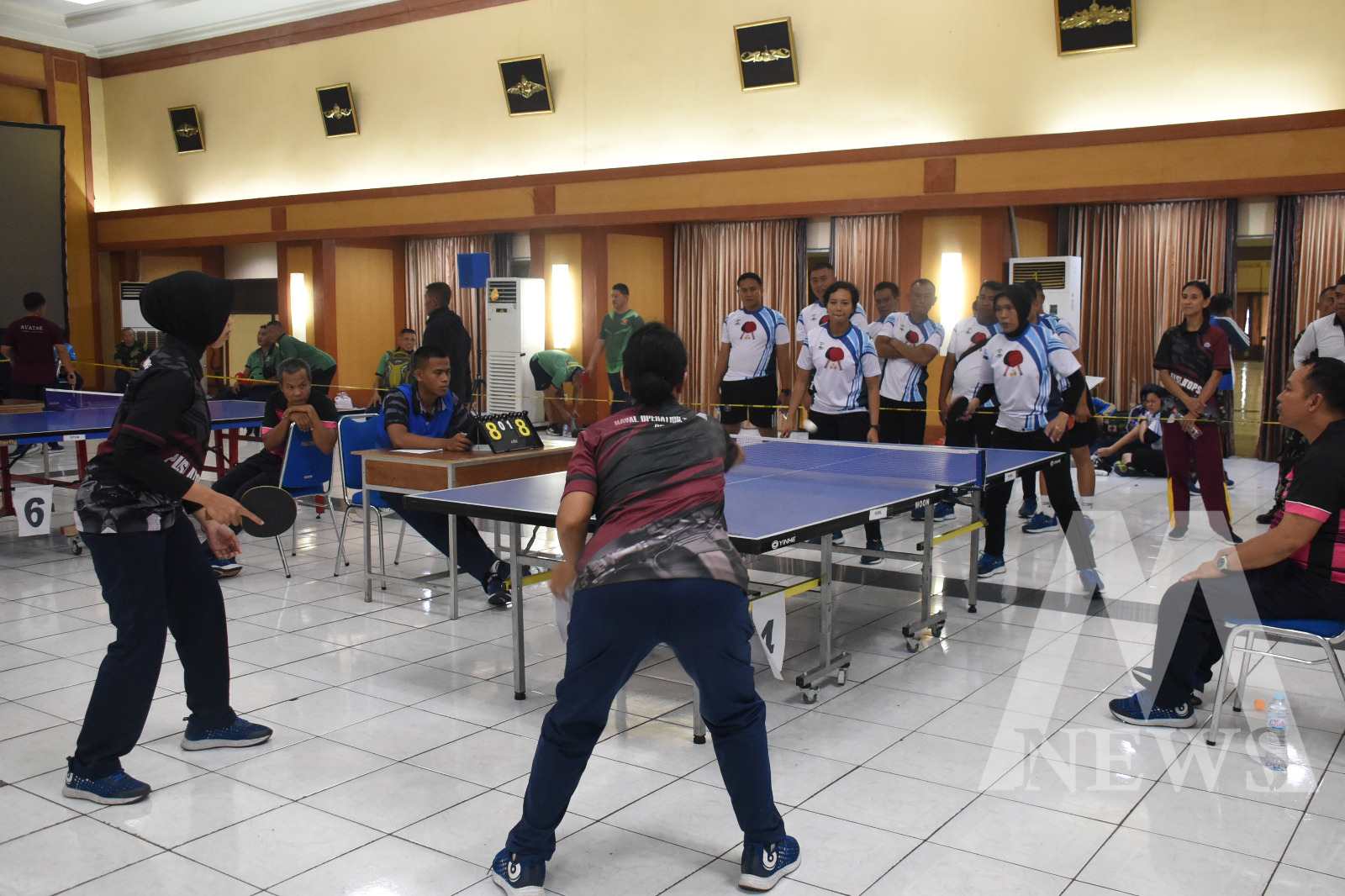 Lomba tenis meja antar satker prajurit Kodiklatal