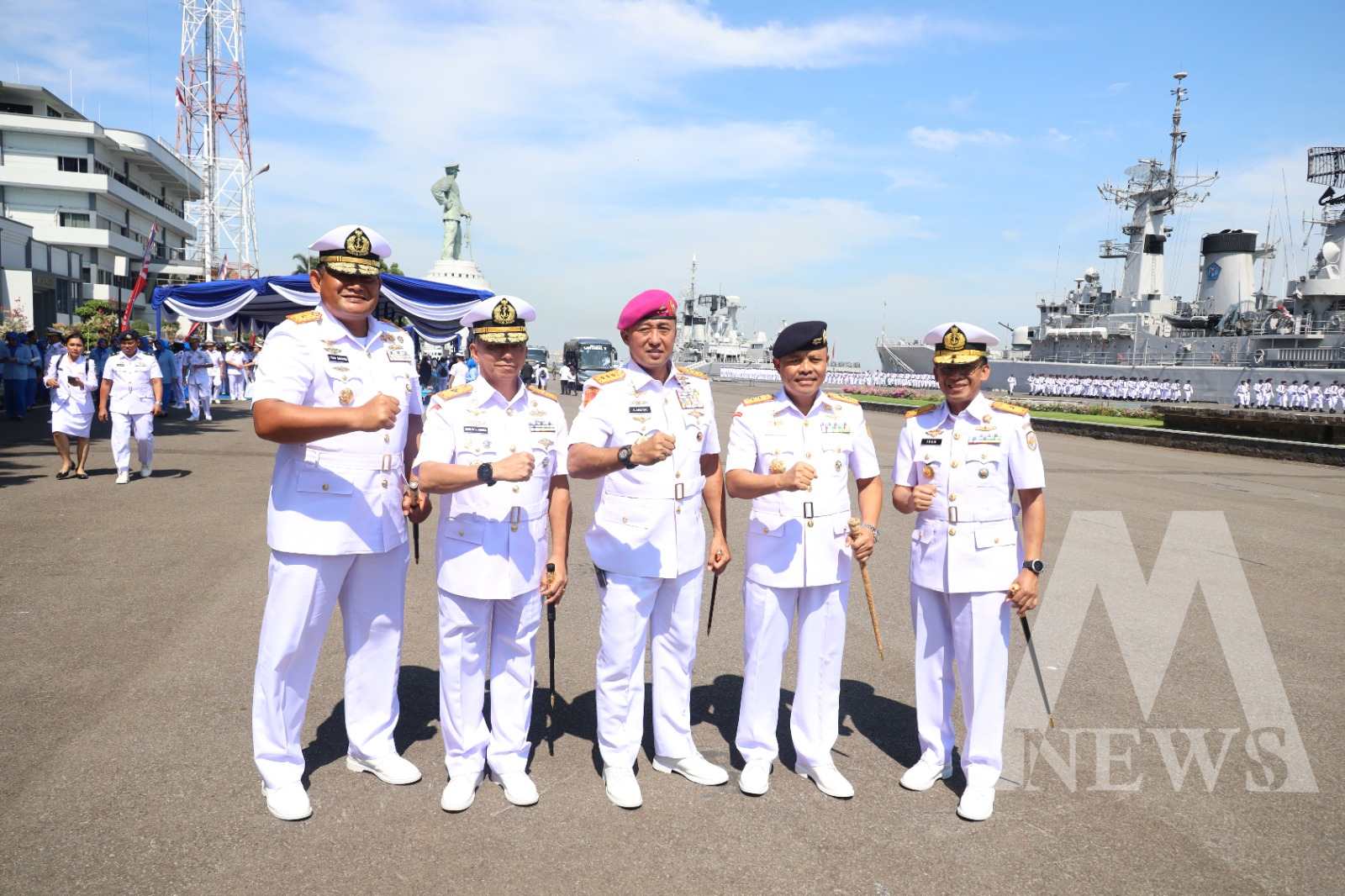 Dankodiklatal Letjen TNI Marinir Nur Alamsyah hadiri sertijab Koarmada II