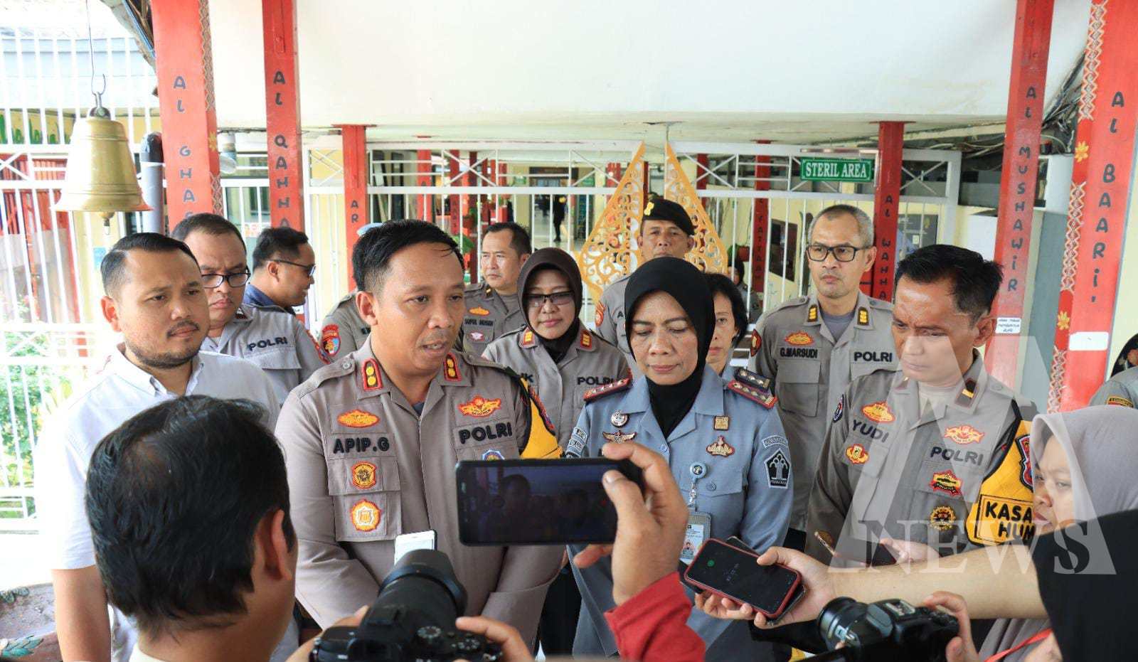 Wakapolresta Malang Kota AKBP APIP Ginanjar bersama, BNN dan Lapas Perempuan Kelas IIA