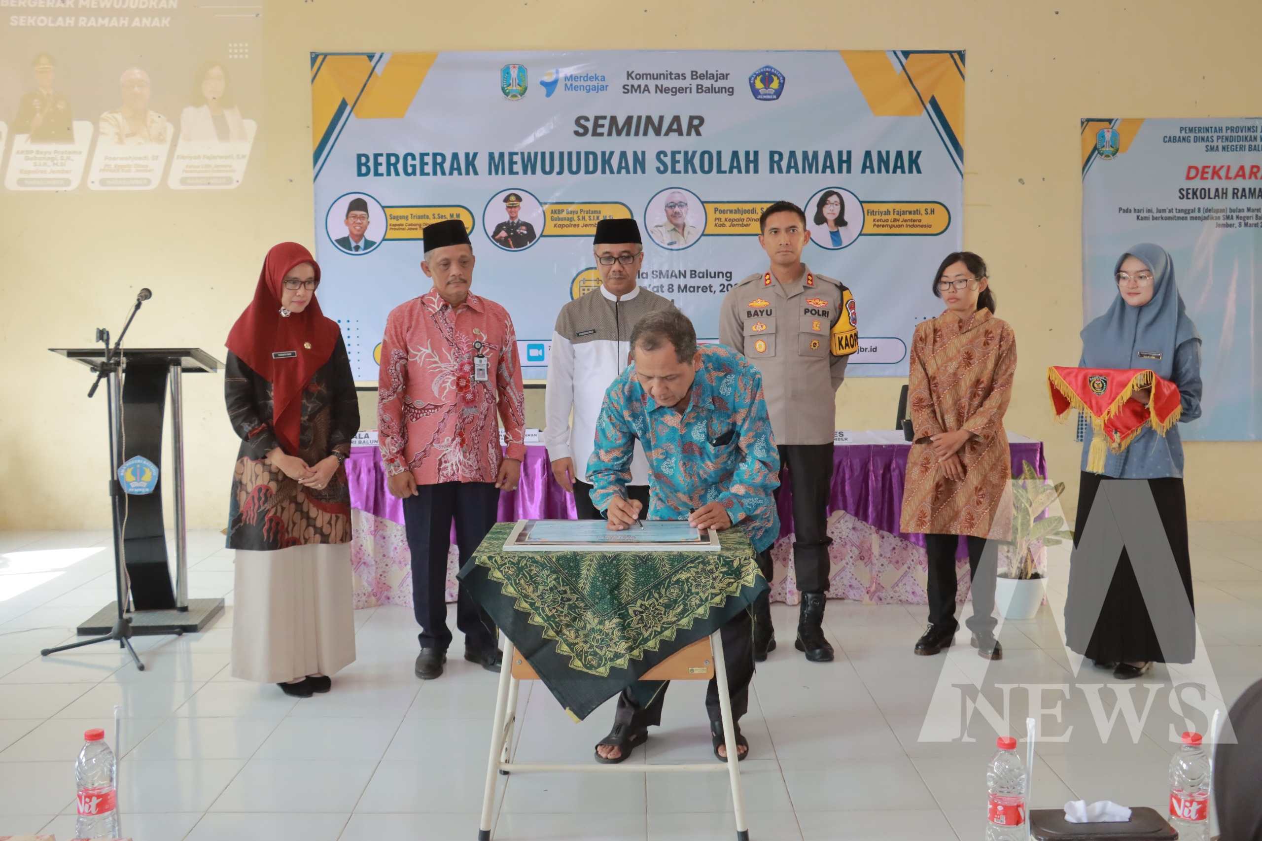 Kapolres Jember AKBP Bayu Pratama Gubunagi gelar deklarasi sekolah ramah anak