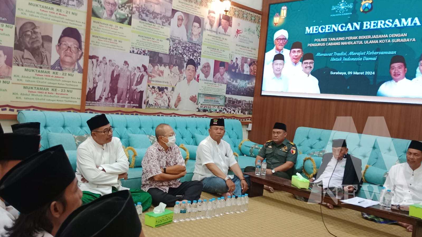 Polres Tanjung Perak Gelar Megengan Bareng Warga NU Kota Surabaya