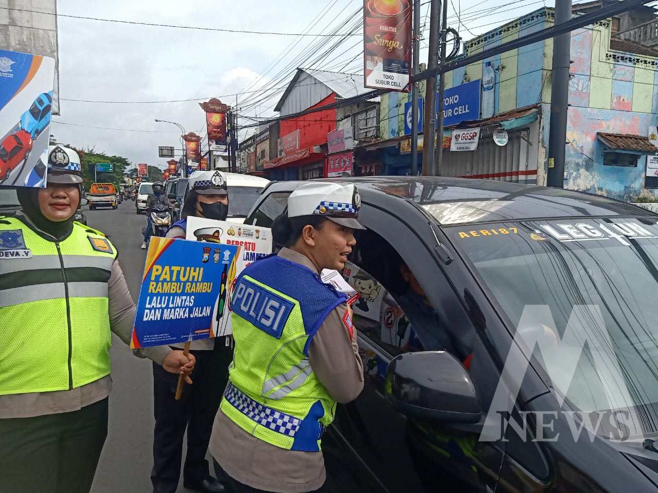 Satlantas Polres Malang Sosialisasi Kamseltibcarlantas