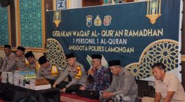 Polres Lamongan waqaf 973 Al-Qur'an sambut ramadhan