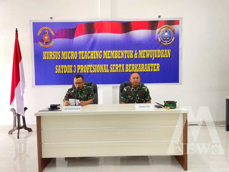 Kapok Tajar Pokgadik Kodiklatal resmi tutup kursus Micro Teaching Satdik 3