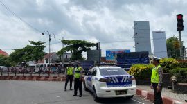 Satlantas Polres Nganjuk patroli tertib lalulintas