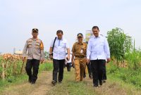 Kapolres Tuban AKBP Suryono dampingi Dirjen tanaman pangan Kementan Panen Raya