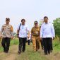 Kapolres Tuban AKBP Suryono dampingi Dirjen tanaman pangan Kementan Panen Raya
