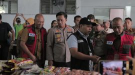 Wakapolresta Malang Kota AKBP Apip Ginanjar sidak pasar