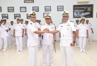 Dankodikopsla Laksamana TNI Muhammad Iwan Kusumah pimpin sertijab Danpusdikpel Letkol Laut (P) Raden Mohamad Candra Wirabraja