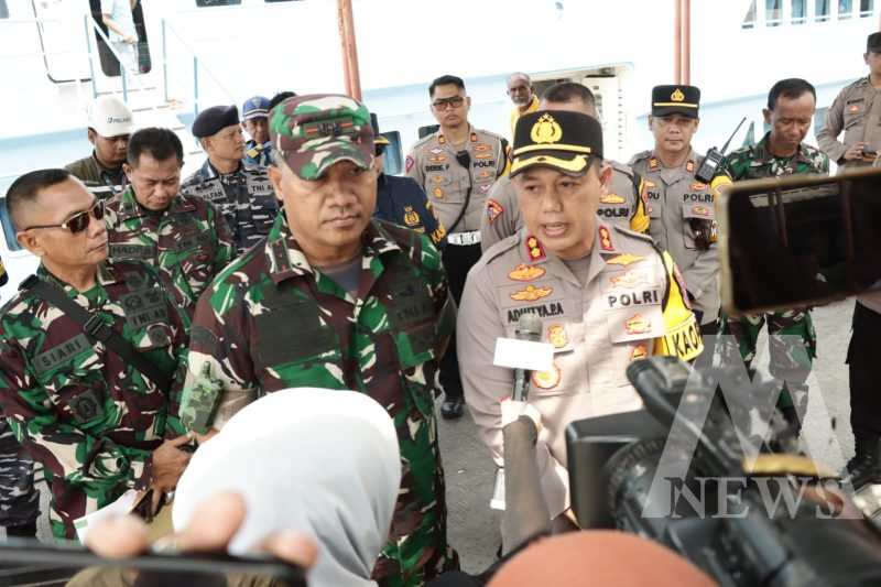 Kapolres Gresik AKBP Adhitya Panji Anom bersama Dandim 0817 Gresik