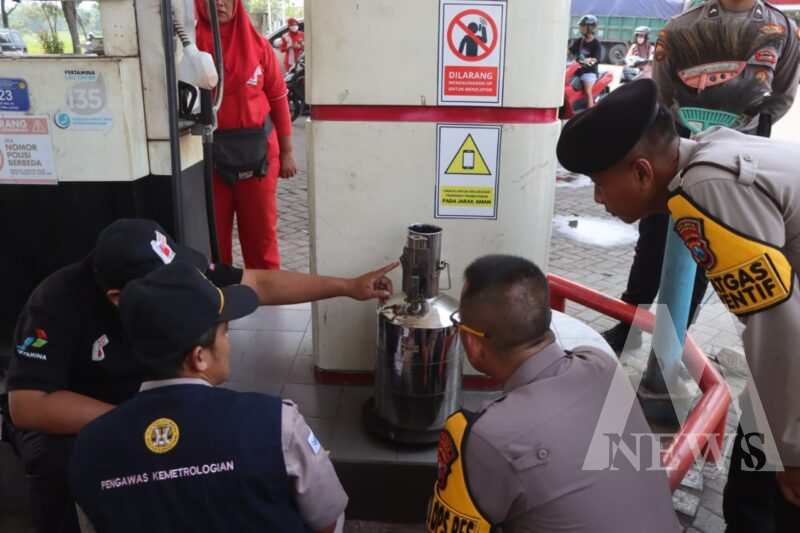 Polres Pasuruan Kota dan UPTD Metrologi Sidak SPBU