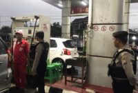 Polres Magetan patroli ke SPBU jelang mudik lebaran