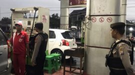 Polres Magetan patroli ke SPBU jelang mudik lebaran