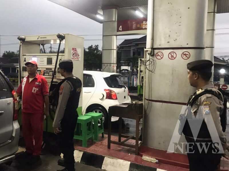 Polres Magetan patroli ke SPBU jelang mudik lebaran