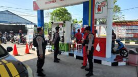 Polres Nganjuk Patroli SPBU