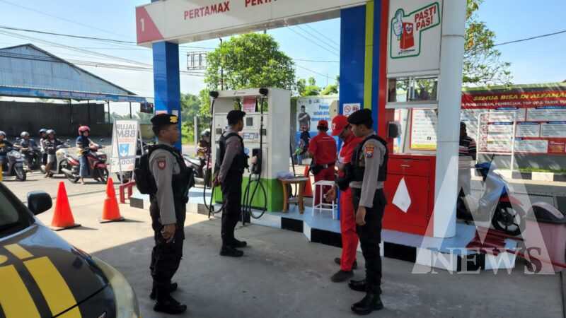 Polres Nganjuk Patroli SPBU