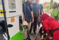 Satreskrim Polres Bojonegoro Sidak di SPBU