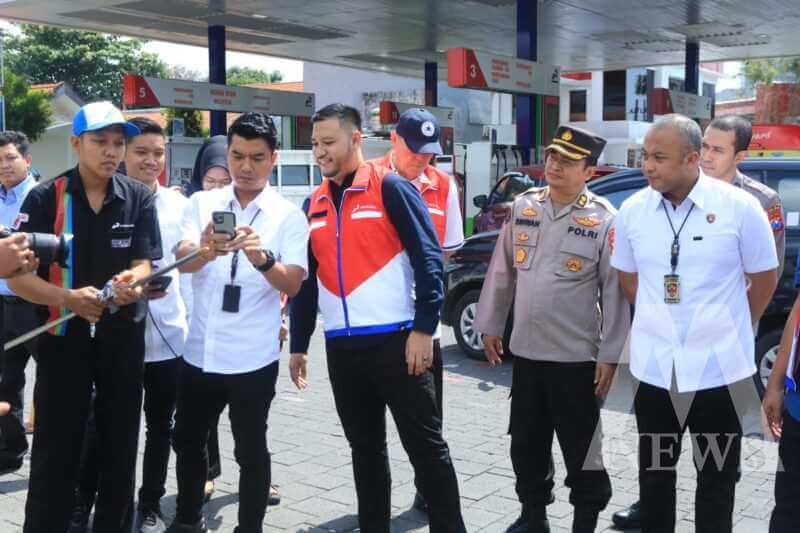 Tim Gabungan Polda Jatim Sidak SPBU