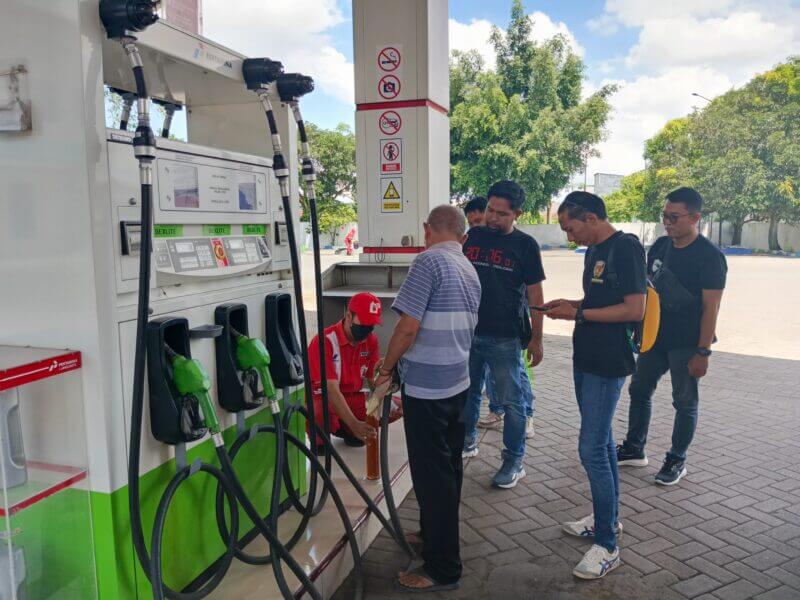 Satreskrim Polres Jember Sidak SPBU