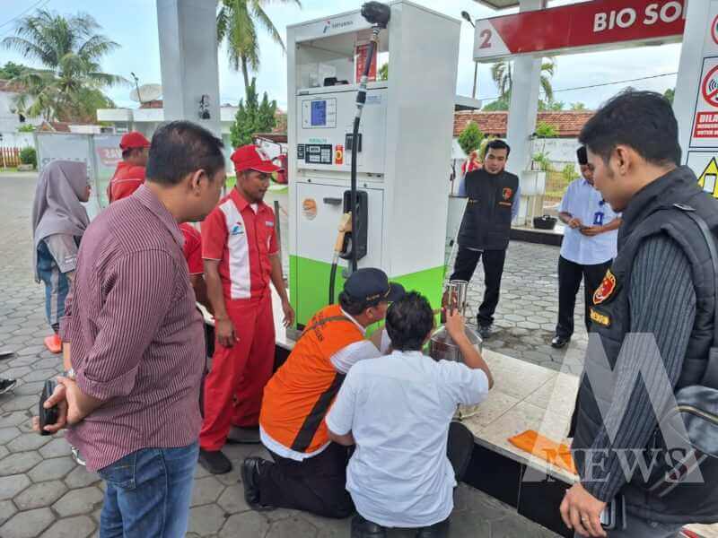 Tim Gabungan Polresta Banyuwangi Sidak SPBU