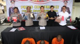 Polres Mojokerto Kota Tangkap Komplotan Pelaku Curanmor Beraksi di 15 TKP