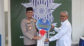 Kapolres Probolinggo AKBP Wisnu Wardana resmikan pospol gending