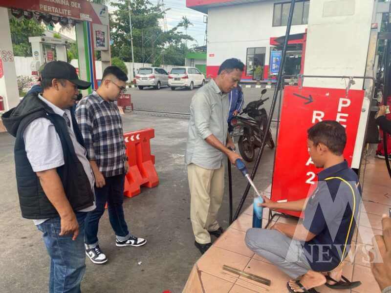 Polres Gresik Sidak SPBU Jelang Lebaran