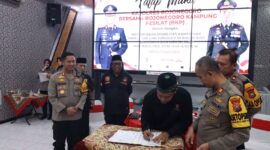 Kapolres Bojonegoro AKBP Mario Prahatinto dan BKP Gelar Deklarasi