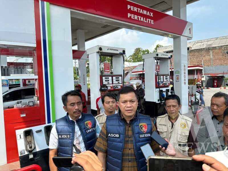 Satreskrim Polresta Sidoarjo sidak SPBU