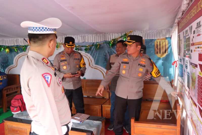 Kapolres Nganjuk AKBP Muhammad cek pospam dan posyan