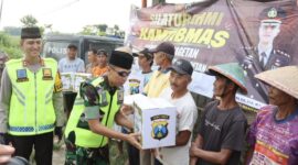 Kapolres Magetan AKBP Satria Permana bersama Dandim 0804 Letkol Inf. Hasan Dasuki patroli sinergitas