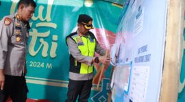 Kapolres Bojonegoro AKBP Mario Prahatino sambangi pos PAM