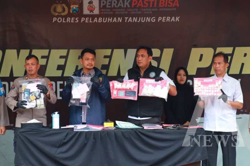 Polres Tanjung Perak Ungkap 55 Kasus dengan 60 Tersangka