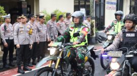 Kapolres Nganjuk AKBP Muhammad lepas tim patroli gabungan skala besar