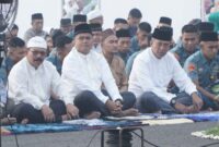 Dankodiklatal Letjen TNI Marinir Nur Alamsyah Sholat Idul Fitri