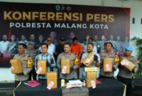 Polresta Malang Kota amankan kurir dan barang buktinya