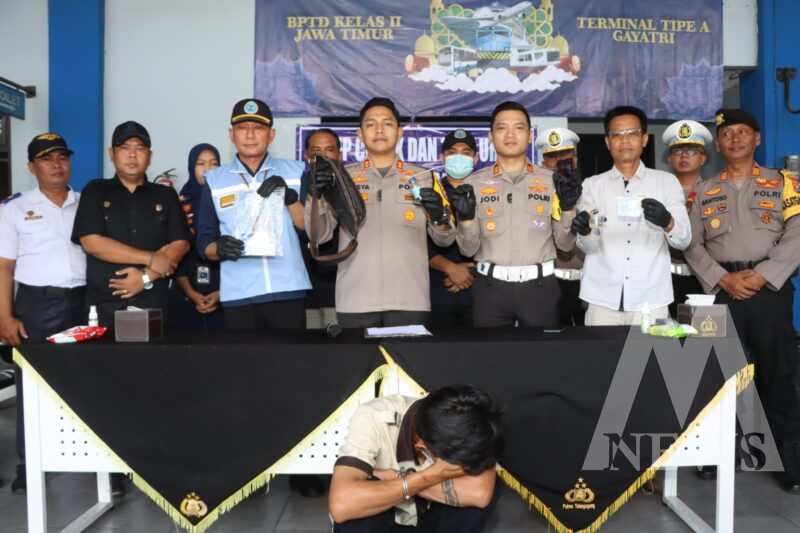 Polres Tulungagung tangkap sopir bus positif narkoba di Terminal Gayatri