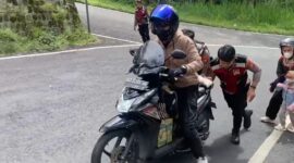 Pasukan DROGBAN Satsabhara Polres Magetan bantu pemudik