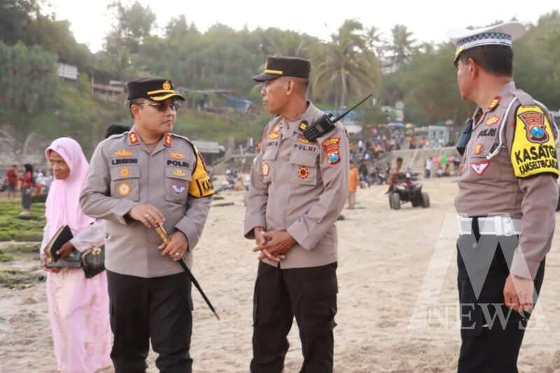 Kapolres Pacitan AKBP Agung Nugroho cek tempat wisata