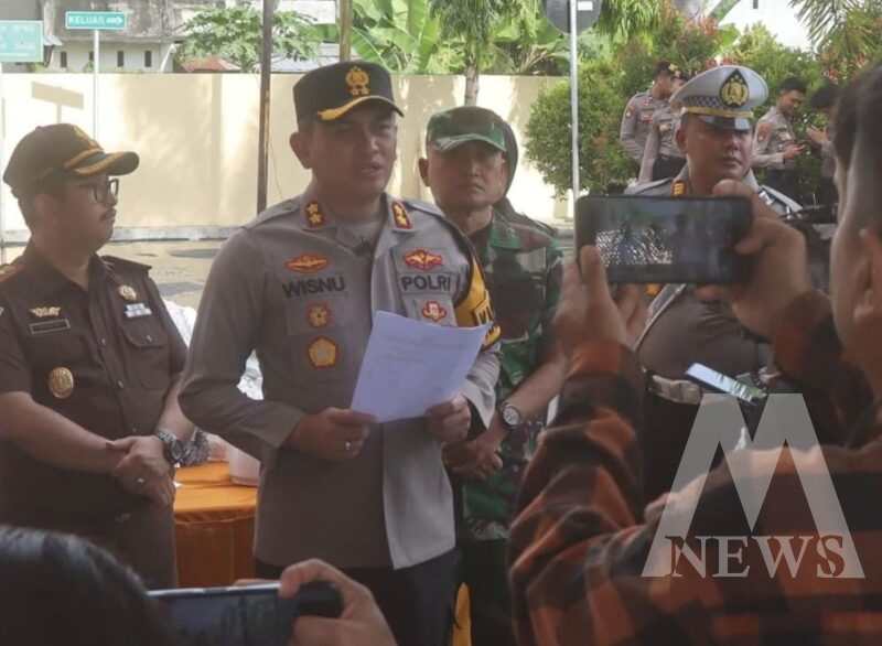 Kapolres Probolinggo AKBP Wisnu Wardana tinjau lapangan